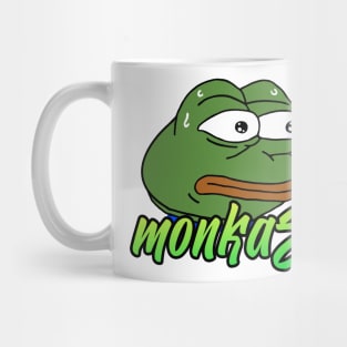 MonkaS twitch pepe frog emoticon Mug